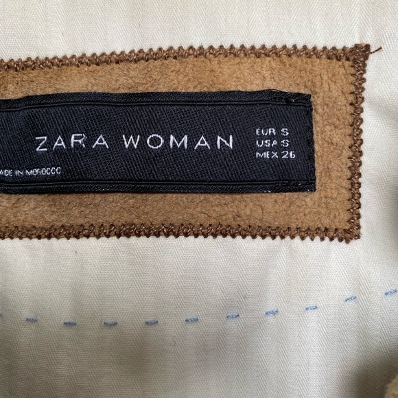 Zara suede tan blazer - Picture 2 of 4